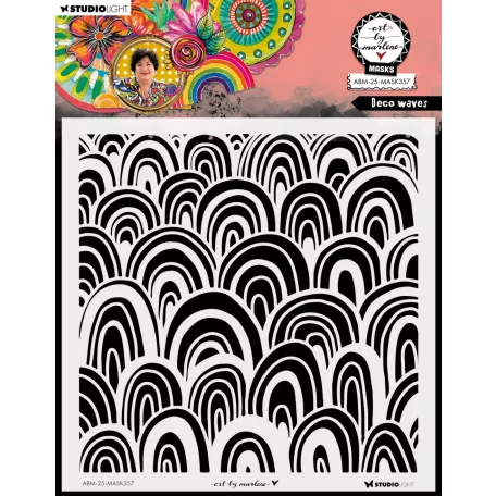 Stencil Deco waves Art by Marlene Masks (1 db)