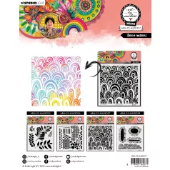 Stencil Deco waves Art by Marlene Masks (1 db)