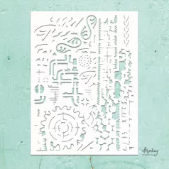   Mintay Papers Stencil 6x8" (15x20 cm) - Mixed 11 - Kreativa Stencil (1 db)