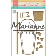 Marianne Design stencil Turmixos pohár (1 csomag)