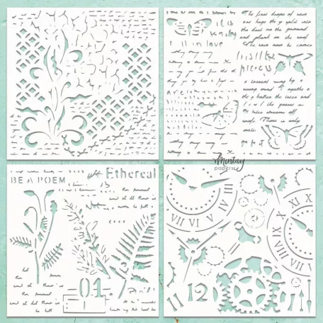 Mintay Papers Chipboard 12" (30 cm) - Pattern 4 - Chippies Decor (1 ív)
