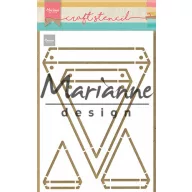 Marianne Design stencil Zászlók (1 csomag)