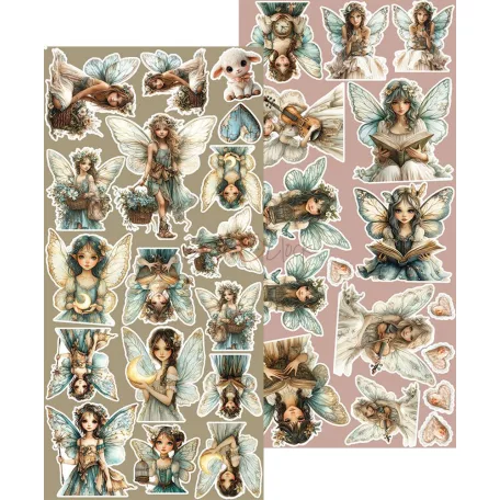 Craft O'Clock Kivágóív Sprites Of Harmony Sprites Extras to Cut Set (18 ív)