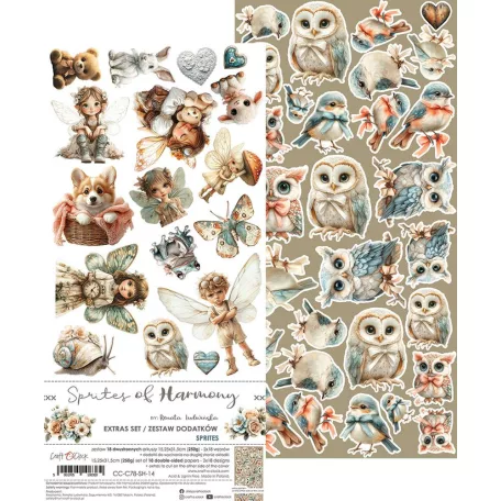 Craft O'Clock Kivágóív Sprites Of Harmony Sprites Extras to Cut Set (18 ív)
