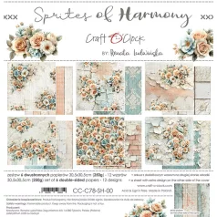   Craft O'Clock Scrapbook papírkészlet 12" (30 cm) Sprites Of Harmony Paper Collection Set (6 ív)