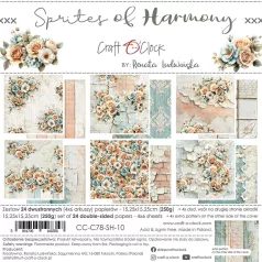   Craft O'Clock Scrapbook papírkészlet 6" (15 cm) Sprites Of Harmony Paper Collection Set (24 ív)