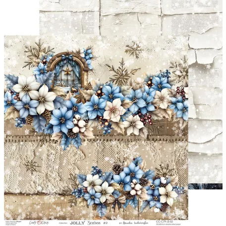 Craft O'Clock Scrapbook papírkészlet 12" (30 cm) Jolly Season Paper Collection Set (6 ív)