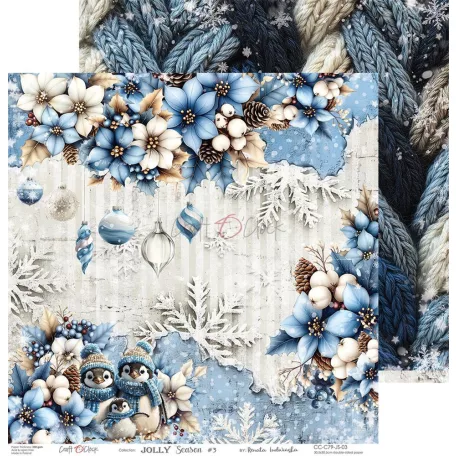 Craft O'Clock Scrapbook papírkészlet 12" (30 cm) Jolly Season Paper Collection Set (6 ív)