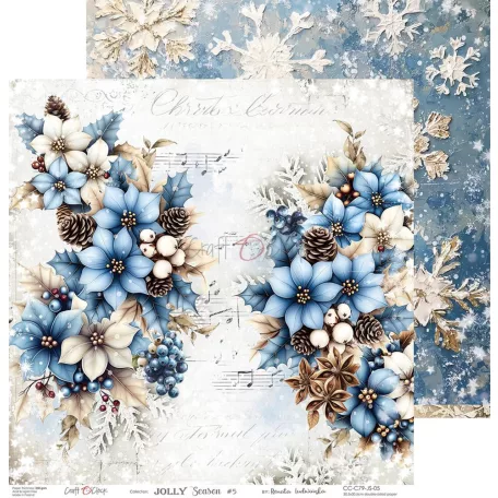 Craft O'Clock Scrapbook papírkészlet 12" (30 cm) Jolly Season Paper Collection Set (6 ív)