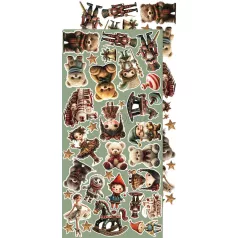   Craft O'Clock Kivágóív Oh, Christmas Night Christmas Extras to Cut Set (18 ív)