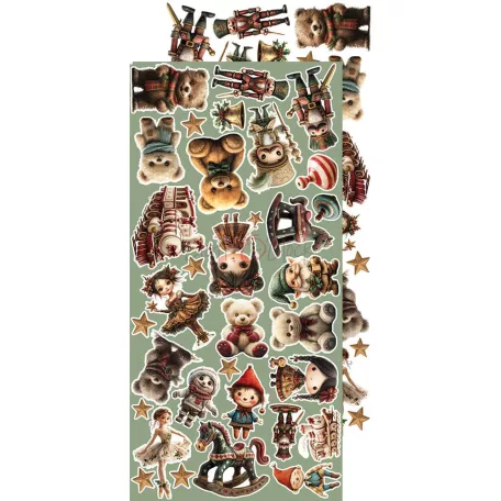 Craft O'Clock Kivágóív Oh, Christmas Night Christmas Extras to Cut Set (18 ív)