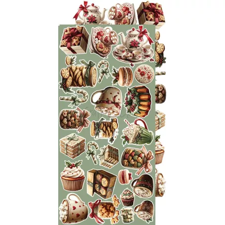 Craft O'Clock Kivágóív Oh, Christmas Night Christmas Extras to Cut Set (18 ív)