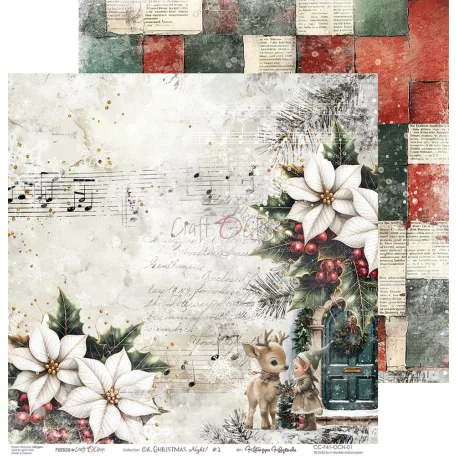 Craft O'Clock Scrapbook papírkészlet 12" (30 cm) Oh, Christmas Night Paper Collection Set (6 ív)
