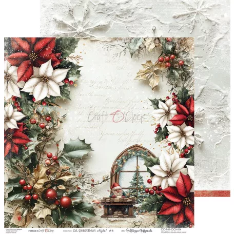 Craft O'Clock Scrapbook papírkészlet 12" (30 cm) Oh, Christmas Night Paper Collection Set (6 ív)