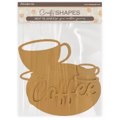   Stamperia Coffee and Chocolate MDF alap  Cup and Plate Crafty Shapes MDF BLANKS (1 db)