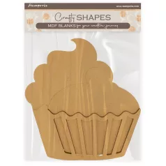   Stamperia Coffee and Chocolate MDF alap  Sweet Crafty Shapes MDF BLANKS (1 db)