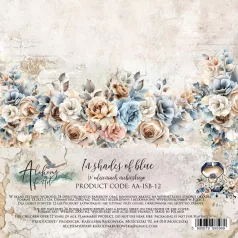   Alchemy of Art Scrapbook papírkészlet 6" (15 cm) In Shades Of Blue Paper Pad (24 lap)