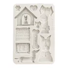 Stamperia Furry Friends Szilikon öntőforma A5 I Love My Dog Silicon Mould (1 db)