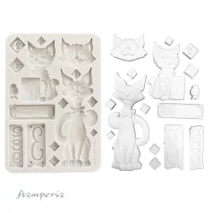   Stamperia Furry Friends Szilikon öntőforma A5 Cats Silicon Mould (1 db)