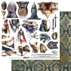   Alchemy of Art Kivágóív 12" (30 cm) The Legends Of The Dragons  Art Alchemy Double-sided paper (1 ív)