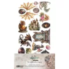 Alchemy of Art Kivágóív 6"x12" (15cm x 30 cm) The Legends Of The Dragons Extras to Cut Set (1 csomag)