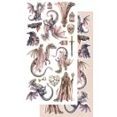 Alchemy of Art Kivágóív 6"x12" (15cm x 30 cm) The Legends Of The Dragons Extras to Cut Set (1 csomag)