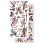 Alchemy of Art Kivágóív 6"x12" (15cm x 30 cm) The Legends Of The Dragons Extras to Cut Set (1 csomag)