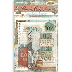   Stamperia Furry Friends Kivágatok  Cards Collection (1 csomag)