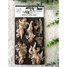   Redesign with Prima Angelic Floral Noel Öntőforma 5″X8″ Décor Mould (1 db)