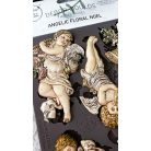 Redesign with Prima Angelic Floral Noel Öntőforma 5″X8″ Décor Mould (1 db)