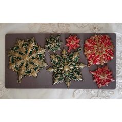   Redesign with Prima Frosted Snowflake Wonders Öntőforma 5″X10″ (12,7x25,4cm) Décor Mould (1 db)