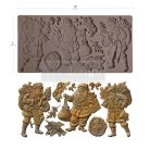 Redesign with Prima Santa's Holiday Cheer Öntőforma 5″X10″ (12,7x25,4cm) Décor Mould (1 db)