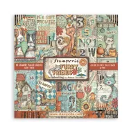   Stamperia Furry Friends Papírkészlet 8" (20 cm)  Paper Pack (10 ív)
