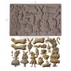 Redesign with Prima Whimsical Holiday Dreams Öntőforma 5″X8″ (20,32x12,7cm) Décor Mould (1 db)