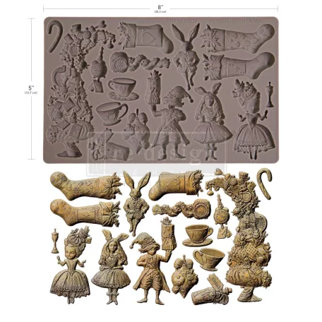 Redesign with Prima Whimsical Holiday Dreams Öntőforma 5″X8″ (20,32x12,7cm) Décor Mould (1 db)