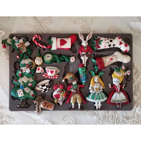 Redesign with Prima Whimsical Holiday Dreams Öntőforma 5″X8″ (20,32x12,7cm) Décor Mould (1 db)