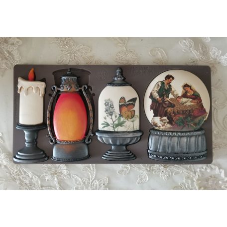 Redesign with Prima Glitter And Glow Öntőforma 5″X10″ (12,7x25,4cm) Décor Mould (1 db)