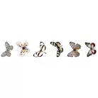 Studio Light Butterfly Átlátszó matricák Grunge Transparent Stickers on Roll (1 db)