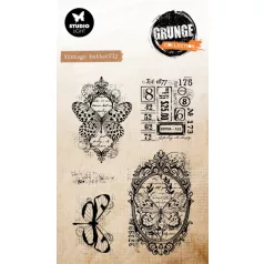   Studio Light Vintage Butterfly Szilikonbélyegző Grunge Clear Stamp (1 csomag)