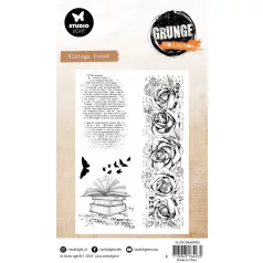   Studio Light Vintage Roses Szilikonbélyegző Grunge Clear Stamp (1 csomag)