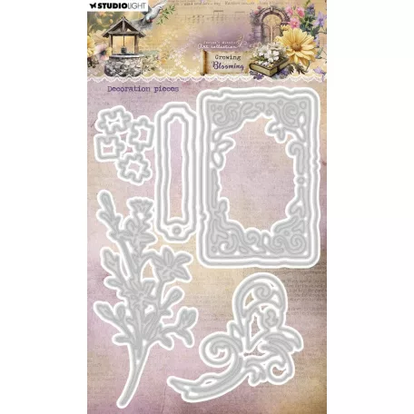 Vágósablon  Studio Light Growing & Blooming Cutting Die Decoration Pieces (1 csomag)