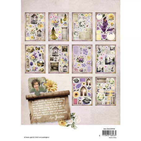 Kivágatok A6 Studio Light Growing & Blooming Elements Paper Pad (20 ív)