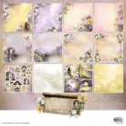 Papírkészlet 12" (30 cm) Studio Light Growing & Blooming Double-Sided Scrapbooking (12 lap)