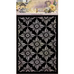   Stencil A5 Studio Light Growing & Blooming Mask Celestial Flowers (1 db)