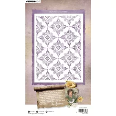   Stencil A5 Studio Light Growing & Blooming Mask Celestial Flowers (1 db)