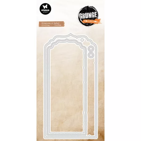 Studio Light Slimline & Labe Vágósablon Grunge Cutting Dies (1 csomag)