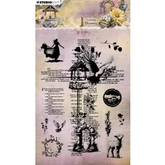   Szilikonbélyegző  Studio Light Growing & Blooming Clear Stamp In Faith (1 csomag)