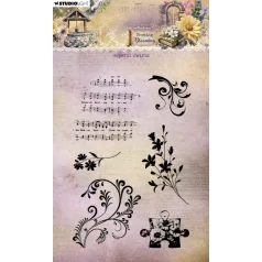   Szilikonbélyegző  Studio Light Growing & Blooming Clear Stamp Hopeful Swirls (1 csomag)