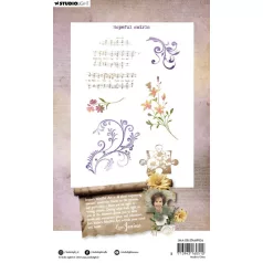   Szilikonbélyegző  Studio Light Growing & Blooming Clear Stamp Hopeful Swirls (1 csomag)