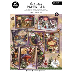   Papírkészlet A4Studio Light Fairy Christmas A4 Christmas Card Making Paper Pad (14 lap)